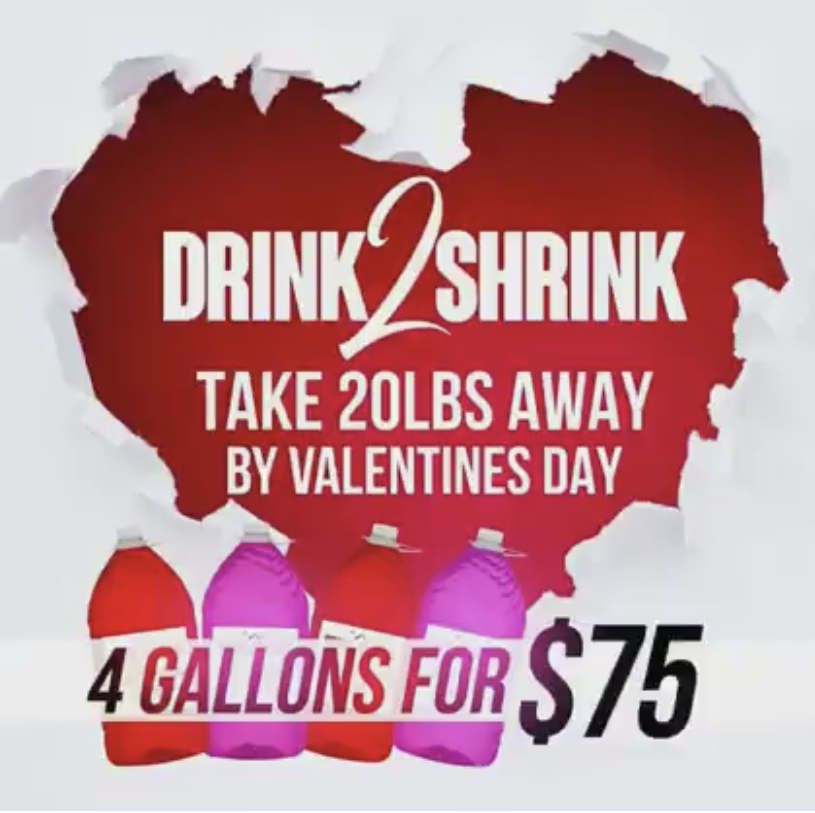 Drink2Shrink Valentines Day Sale
